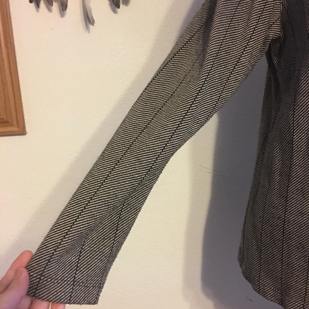 Ingredients Tan/Black Pattern Button Front Jacket - image 3